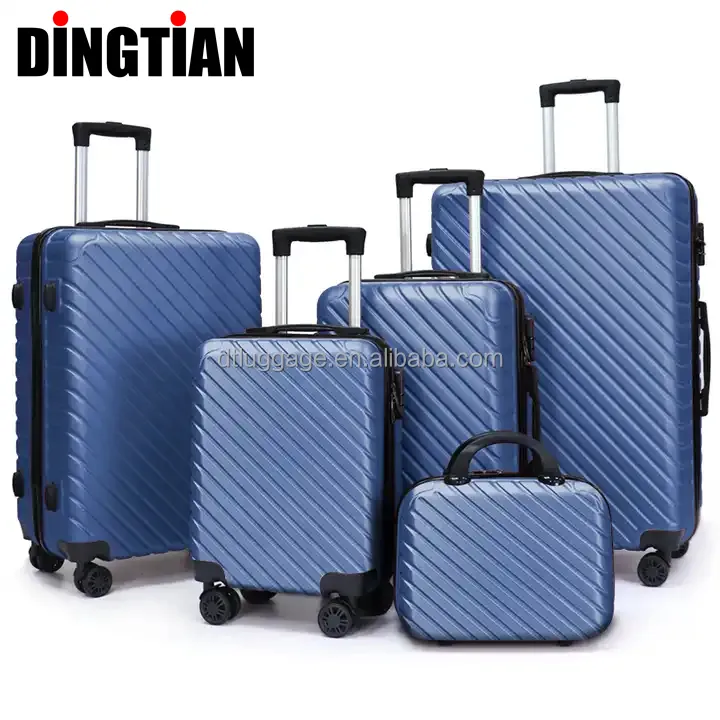 Dongguan Groothandel Spinner Koffers Sets Op Wielen 5 En 1 Goedkope Lichtgewicht Handbagage Maletas De Viaje Voor Meisjes Oem Odm