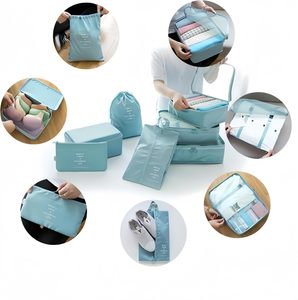 Cubos de Viaje Ligeros para Equipaje, Bolsa de Viaje con Cubos de Embalaje Grandes para Artículos de Aseo, Juego de Bolsas Organizadoras para Maletas - Product Image 2