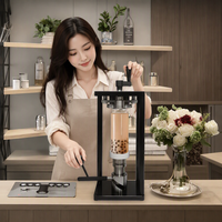 Machine à Sceller Rotative Meihui de Haute Qualité pour Boîtes en Plastique PET, Scelleuse de Boîtes à Anneau Facile pour Thé à Bulles et Café
