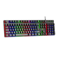 Clavier de jeu filaire Umila RGB rétroéclairé, disposition US, design élégant pour les joueurs, garantie 12 mois, vente en gros d'usine