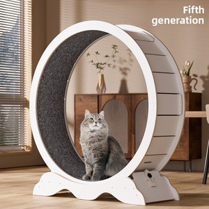 Roue de course interactive et écologique pour chats, <span class=keywords><strong>anti</strong></span>-stress, pour l'exercice et le divertissement des chats de petite, moyenne et grande taille - Product Image 2