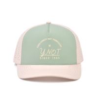 Casquette de baseball perforée personnalisée avec logo, chapeau de golf imperméable, casquette de baseball 5 panneaux, chapeau découpé au laser, casquettes de sport brodées pour hommes