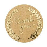 Étiquettes imperméables en PVC pour scellage de produits, étiquette autocollante de remerciement avec Logo «stiker» imprimé personnalisé pour emballage privé