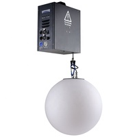 Boule suspendue sphère lumière dmx treuil sphère flottante palan grue levage cinétique lumière cinétique treuil dmx treuil