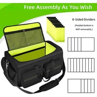 Sac de rangement portable OEM pour DJ, étanche, avec séparateurs détachables, grande capacité, multiples poches, pour câbles, microphones et pédales