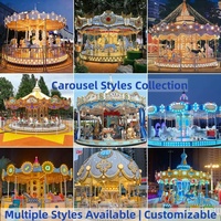 Manège de carnaval à 24 places avec moteur à entraînement par le haut, Attraction de fête foraine, Carrousel, Manege, Karussell