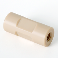 Usinage CNC sur mesure en acier inoxydable PEEK pour l'usinage de fils filetés internes, isolation haute température, faible friction, précision