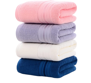 Customized Luxury 100% Cotton Multi-color 70*140cm Medium Size Bath <b>Towel</b> <b>Set</b> Embroidery Adult Use Antimicrobial Eco-Friendly - Product Image 1