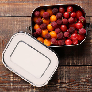 Personalised Bento Lunch <strong>Box</strong> Leak-Proof Large <strong>Lock</strong> Clips Microwave Lunch <strong>Box</strong> Stainless Steel Insulated Lunch <strong>Box</strong> for Adults - Product Image 4