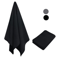 Serviette de sport personnalisée en microfibre imprimée, absorbant la transpiration, séchage rapide, lavable en machine, pour adultes, en rouleau carré/rond, vente en gros