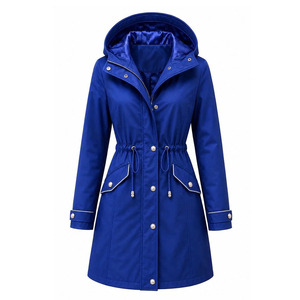 Abrigo de Invierno Personalizado, Elegante, Cálido, Largo, con Capucha, Estilo Urbano, Teñido Liso, Resistente al Viento, 100% Poliéster, Alta Calidad, OEM, para Mujer, en Oferta - Product Image 1