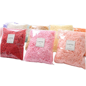 Papier déchiqueté coloré <span class=keywords><strong>Lafite</strong></span> Paper Pp Grass Shredded Paper Package for Gift Package Box Filling - Product Image 5