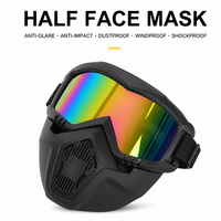 Lunettes de protection de style Harley, résistantes à la poussière et au sable, lunettes tactiques, lunettes de moto tout-terrain, lunettes de casque SEHA31