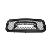 Grille LED de style Rebel pour Ram 1500 2013-2018 avec grille supérieure en nid d'abeille et lettres