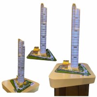Mini miniatura de alta calidad para negocios financieros, Centro de Plaza, mesa de arena, modelo de personalización, proporciona Marketing y cotización