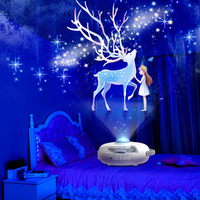 Projecteur d'étoiles et de lune intelligent pour chambre d'enfant, lampe de nuit LED, projecteur de galaxie, rechargeable par USB