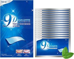 Bandes blanchissantes pour les dents - Kit de blanchiment dentaire 9D à effet professionnel, bandes blanchissantes pour dents sensibles et respectueuses de l'émail - Product Image 1
