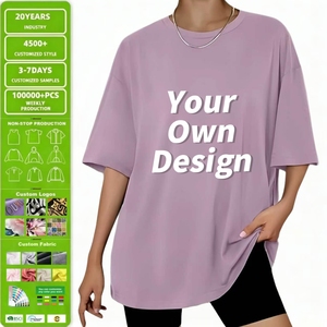 T-shirts amples pour femmes, personnalisables avec logo, à manches courtes, pour l'été, la mode, l'entraînement, la course, la gym, les vêtements décontractés - Product Image 1