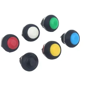 12mm Dia Auto Start Momentary Red PBS-33B Mirco Switch Arcade Machine Electric Push Button For Toy