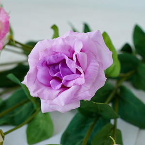 Lisianthus Artificial Flowers 3 <b>Heads</b> Silk High Simulation Wedding Home Decor Luxury <b>Style</b> - Product Image 4