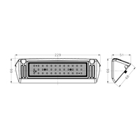 Lampes LED 12V 24V pour camping-car, caravane, yacht, bateau, remorque, éclairage extérieur de toit de camping-car, lampe de plafond LED intérieure