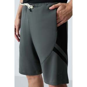 Shorts basiques pour hommes en coton kaki, épais, doux et texturés, coupe standard - 81281 - Kaki - Product Image 4