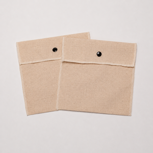 GLAMPKG Pochette à bijoux personnalisée en lin avec couvercle rabattable, emballage imprimé avec logo, pour colliers, boucles d'oreilles, pochettes de rangement pour cadeaux - Product Image 5