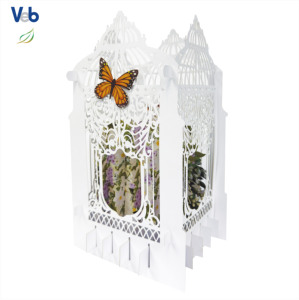 Scents of the Seasons 3D Blossom Conservatory Gate <b>Pop</b>-<b>up</b> <b>Card</b> Foldable Eco-Friendly Handmade Uncoated Board Customized Decor - Product Image 1
