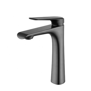 Grifo de Baño Moderno de Latón, Mezclador Clásico de un Solo Grifo para Lavabo, Grifos de Agua Fría y Caliente - Product Image 1