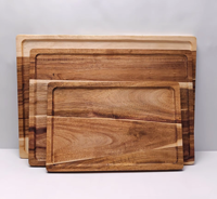 Planche à découper en bois d'acacia transfrontalière, épaisseur 1,5 cm, origine Chine, vente en gros, logo laser pour la maison et les restaurants