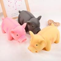 Nouveau jouet pour animaux de compagnie en forme de cochon, cochon couineur en latex, jouet de dentition durable pour chien, 3 couleurs disponibles, vente en gros