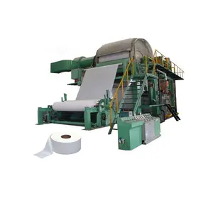 India Mesir Nigeria Kamerun Peru 1-3 Ton Virgin Pulp Kayu Limbah Kertas Daur Ulang Pulp Cetakan Tisu Kertas Membuat Mesin