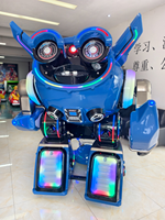 Robot Pengendara Listrik Aviark Warrior 2 Pemain untuk Anak-Anak, Wahana Petualangan untuk Penggunaan di Pusat Perbelanjaan, Robot Pengemudi untuk Anak-Anak