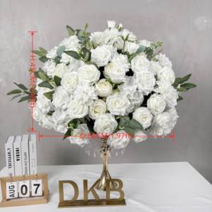 ลูกบอลดอกไม้ประดิษฐ์สำหรับตกแต่งตลาดงานแต่งงาน - Product Image 1