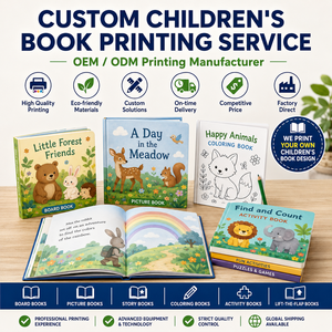 Impresión de Libros Infantiles Personalizados con Recubrimiento Impermeable, Páginas de Cartón Grueso para <span class=keywords><strong>Actividades</strong></span> de Colorear para Niños Pequeños, Educación Temprana - Product Image 2