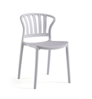 Chaise moderne empilable en résine Pp pour salle à manger chaise de jardin colorée en plastique pour une utilisation intérieure pour les cafés restaurants