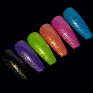 Fourniture d'usine UV Gel <span class=keywords><strong>Vernis</strong></span> à Ongles avec Shimmer Golden Top Coat 2 en 1 Brillant No-Wipe Manucure Nail Art Fournitures - Product Image 5