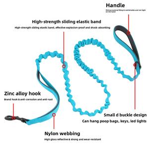 Orta-büyük köpekler için taktik pamuk köpek tasma olmayan ağrılı elastik P zincir Corgi evcil sınır ötesi Pet koşum için yürür - Product Image 5