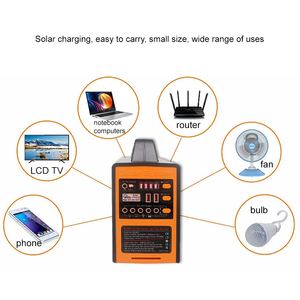 Portable <b>Solar</b> Power <b>System</b> <b>Light</b> 12V 80Wh Lithium Battery With FM Radio & MP3 Led Bulb Lighting <b>System</b> Kits Charge Power Backup - Product Image 6