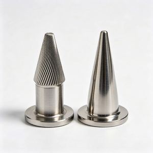Service de tournage de métaux par électroérosion à fil et usinage CNC sur mesure pour pièces coniques en tôle d'aluminium et d'acier inoxydable - Product Image 2