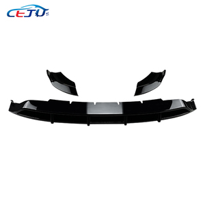 Nero lucido ABS carbonio Look B stile auto paraurti anteriore Spoiler mentoniera per <span class=keywords><strong>Mercedes</strong></span> Benz <span class=keywords><strong>GLC</strong></span> 300 X254 C254 2023-2025 - Product Image 5