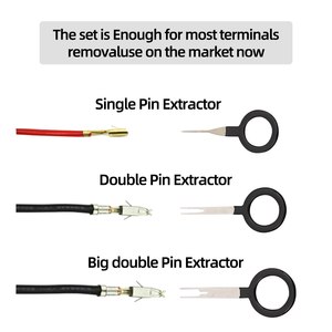 Kit de 41 outils universels pour le démontage et la réparation des bornes de voiture, extracteurs de connecteurs de fils, outils manuels de démontage pour véhicules - Product Image 3