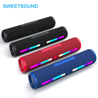 Nueva barra de sonido Bluetooth de moda con reproductor de música, luz LED RGB de colores y altavoz inalámbrico.