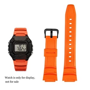 ยูโปร 18 มม.สายซิลิโคนสีดำสำหรับคาสิโอ AE-1000W/AQ-S810W AE-1200 สายนาฬิกายางสายรัดข้อมือแบบหัวเข็มขัดสายรัดข้อมือ - Product Image 5