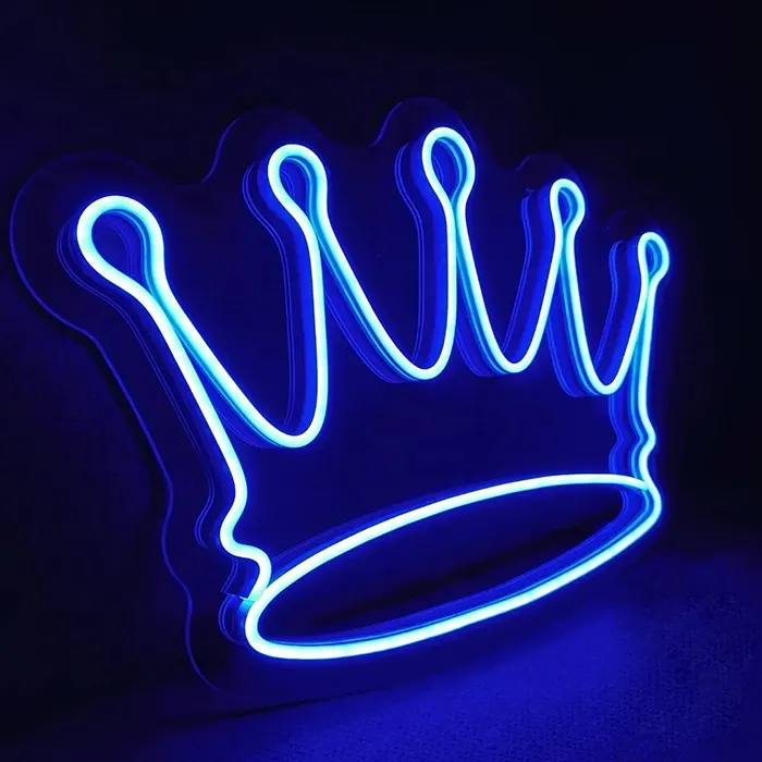 Wall Custom Logo Chinese Hanging Neon Acrylic Letter Princess Neon Sign Crown Signs