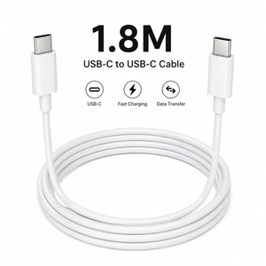 Cable USB-C a USB-C de 100W 5A, 1.8M, Carga Rápida PD 3.0 para Computadora, Laptop, Tablet, Smartphone - Product Image 1