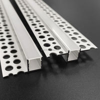 Profilé en alliage d'aluminium série 6000 de 52*13MM avec LED linéaire pré-encadrée pour la décoration de plafond