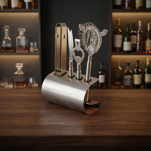 Ensemble d'outils de bar classiques en acier inoxydable, écologiques, outils professionnels pour mélanger les cocktails, bars à domicile, restaurants, hôtels, traiteurs, Mayur - Product Image 3