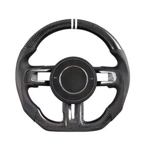 Volant sport en fibre de carbone forgé sur mesure avec écran LED chauffant pour Ford Mustang GT350R 2015 2016 2017 <span class=keywords><strong>2018</strong></span> 2019 2020 2021 - Product Image 2