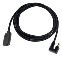 Pour montage sur panneau U forme Angle 20Gbps USB C mâle à femelle câble d'extension USB3.2